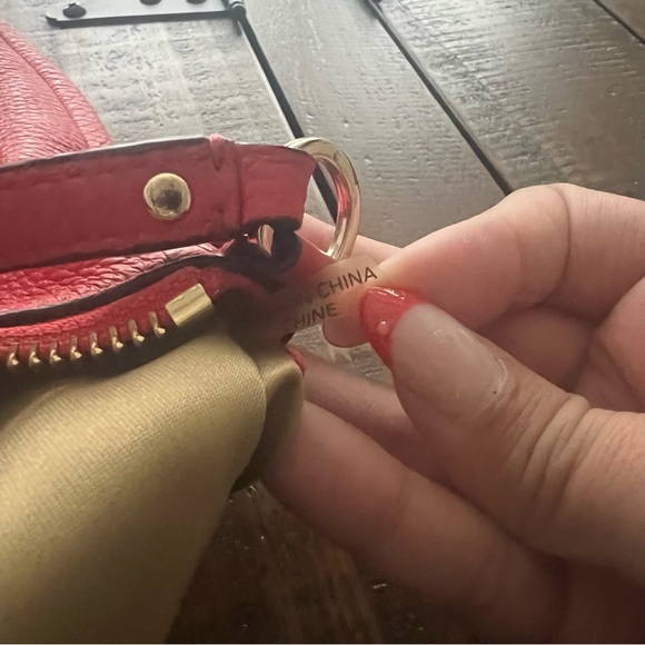 Coach Pebbled Leather Rosy Peach Small Hobo Purse Handbag - Picture 10 of 11